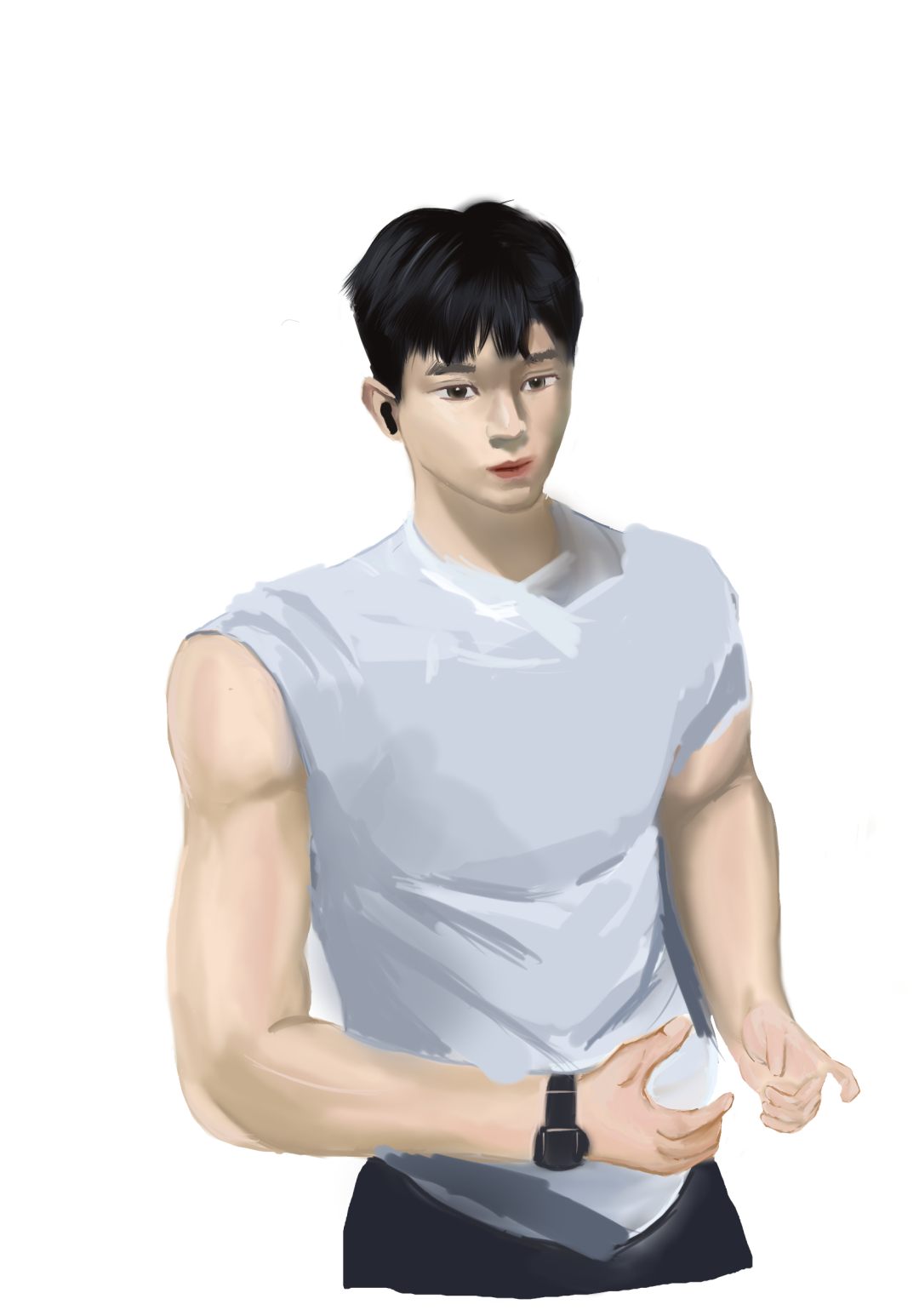 健身男
