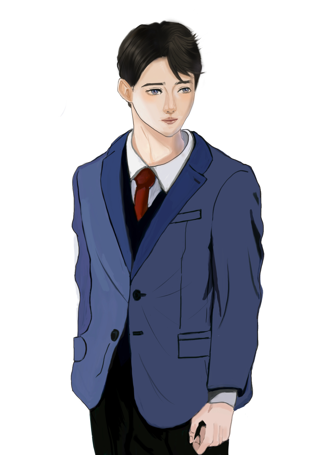 西装男士